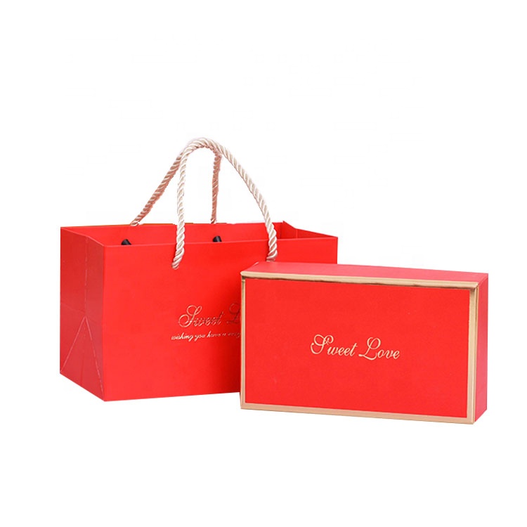 custom design logo print pack small magnetic business wedding thank you paper gift box