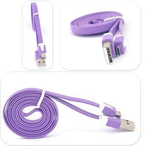 1M 2M 3M <span class=keywords><strong>plat</strong></span> nouilles câble usb pour android pour <span class=keywords><strong>iPhone</strong></span> câble micro l modèle - Product Image 2