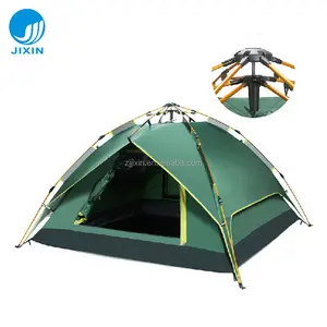 Fabriek Oem Odm Custom 1-3 Persoon 3-4 Persoon Outdoor Reizen Strand Camping Tent Met Zilveren Coating en Haak