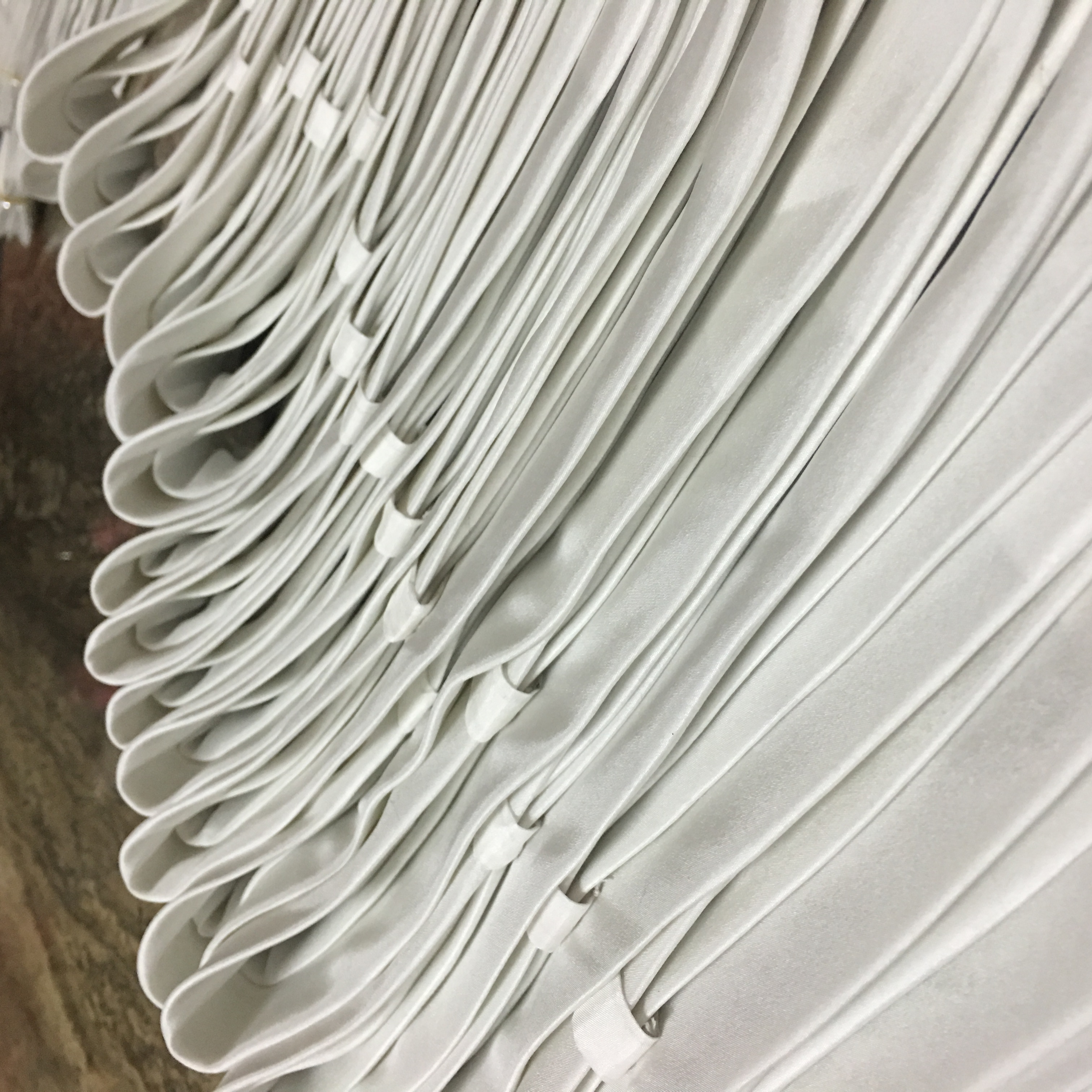 В наличии, шелковый галстук Habotai в наличии, простой белый шелк ручной работы, широкая распродажа