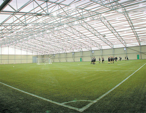 Chống cháy PVDF Độ Bền Kéo Vải Lều Mái Màng Cấu Trúc Roof Bìa Bóng Đá Trong Nhà/Bóng Đá Tòa - Product Image 2