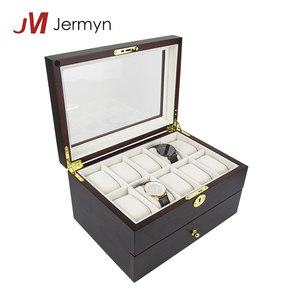 Mejor calidad de madera laca acabado de lujo al por mayor de encargo caja del reloj - Product Image 2