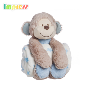 En gros pas cher doux éléphant singe <span class=keywords><strong>lapin</strong></span> <span class=keywords><strong>lapin</strong></span> animal en peluche jouet avec couverture - Product Image 3
