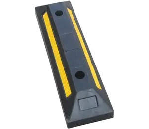 550mm Rubber Truck Garage Car Stoppers Wheel Stop for Parking Lot