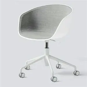Freizeit stuhl Moderner Besprechung stuhl Ersatzteile Workwell Komfortable drehbare Stoff möbel mit niedriger Rückenlehne Drehstuhl basis