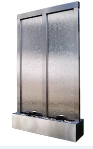 Cascade en verre miroir directement en <span class=keywords><strong>vente</strong></span> en usine avec cloison lumineuse à led blanc chaud pour la décoration intérieure et extérieure - Product Image 5