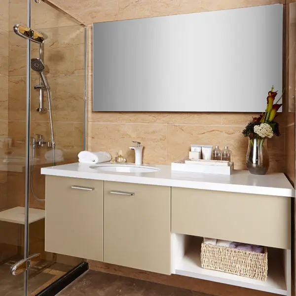 Nuovo design 2014 ingrosso acrilico semi- aperto vanità bagno cinese