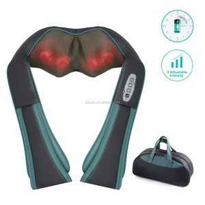 LUYAO masaje eléctrico chal cuello espalda más masajeador con bolsa de cuero - Product Image 1