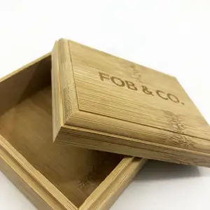 Stoccaggio regalo gioielli orologio materiale di bambù piccola cassa scatola di legno scatola di legno di lusso
