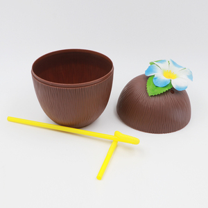 2017 Fashion With Straw Disposable <strong>Coconut</strong> Drinking Plastic <strong>Cup</strong> Plastic <strong>Coconut</strong> Drink <strong>Cups</strong> - Product Image 4
