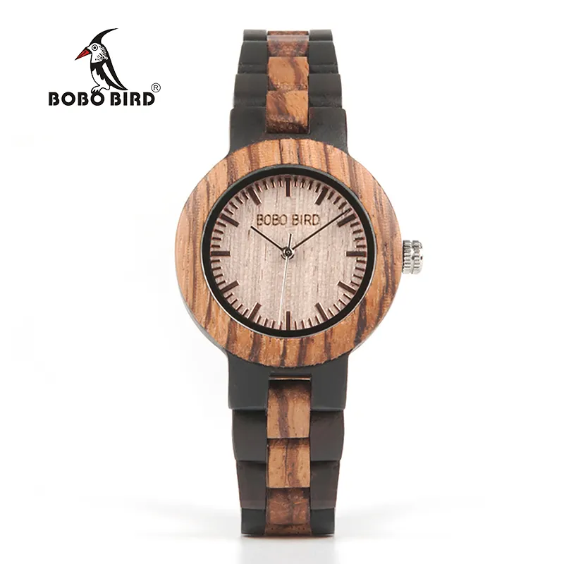2020 Trending products BOBO BIRD Original design Zebrawood Wood Women watch with gift box package