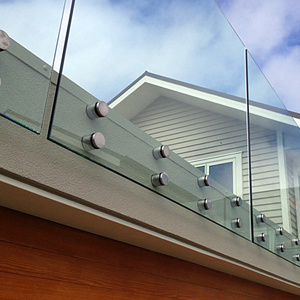 Stainless Steel <strong>Handrail</strong> Frameless Face Fixed Glass Stair Balustrade <strong>for</strong> <strong>Steps</strong> - Product Image 2