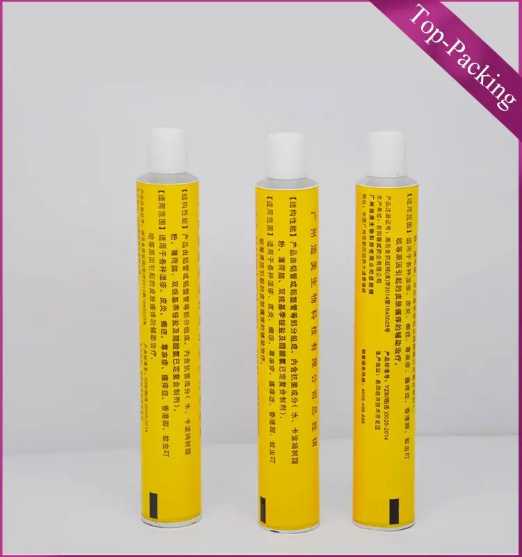 burn ointment aluminium tube/skin burn cream tube/packaging tube for skin burn ointment