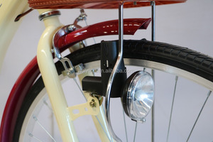 OEM 26 bici da città a velocità singola con telaio in acciaio economico per donna con basked - Product Image 2