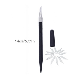 Herramientas de Corte para Trabajos en Cuero con Cuchillas de Repuesto, Cuchillo para Grabar, Cuchillo para Tallar - Product Image 2