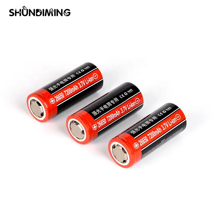 Green Environment Protection SingFire 3.7V 7200mAh flashlight li ion 26650 Rechargeable Battery