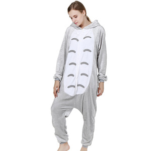 Combinaison <span class=keywords><strong>Kigurumi</strong></span> <span class=keywords><strong>Totoro</strong></span> pour <span class=keywords><strong>femme</strong></span> adulte, pyjama animal, costume en flanelle, vêtements de nuit chauds et doux, combinaison d'hiver, pyjama cosplay - Product Image 4