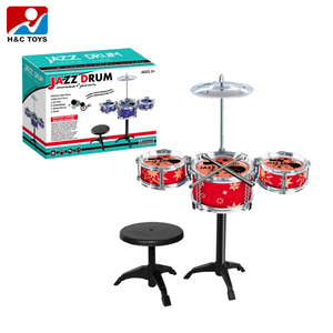 Instrumento musical popular, juguetes de tambor de jazz, juego de batería para niños con silla - Product Image 1