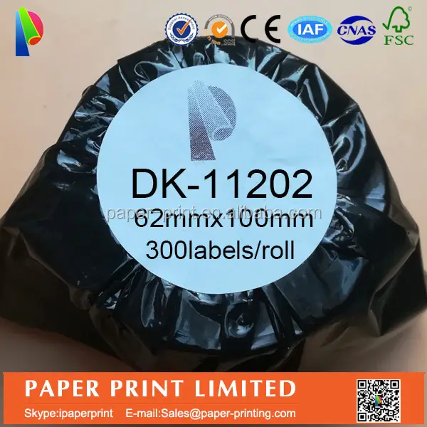 DK 열 종이 라벨 롤 DK-11202 DK11202 호환 QL 라벨 프린터