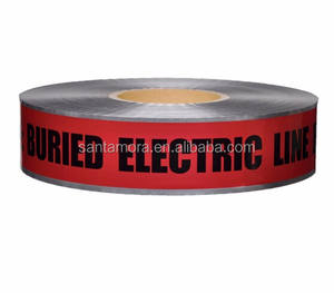 Ruban d'avertissement en plastique pour le ruban d'avertissement de PE de papier d'aluminium détectable souterrain de câble - Product Image 2