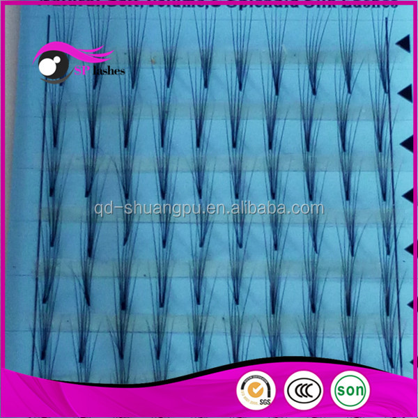 Mode conception faux cils extensions 0.07mm 5D B 14mm synthétique soie faux cils