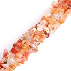 Vendita all'ingrosso 5-8mm rosso arancio corniola Freeform perline di <span class=keywords><strong>pietra</strong></span> irregolare a forma di ghiaia di forma sciolta gemma 33 pollici di lunghezza - Product Image 1
