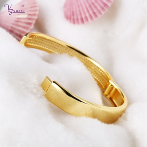 Gelang India Mewah Mode dengan Cincin Dua Buah Set Perhiasan Emas Sampanye Desain untuk Wanita - Product Image 4