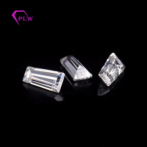 Baguette moissanite 6*5*3 millimetri GH colore trapezio cut moissanite per anello di fidanzamento - Product Image 1