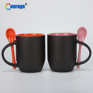 Valor de cerámica de 11oz de cambio de color de la magia de la taza de café con la cuchara - Product Image 6