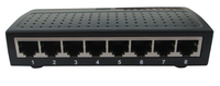 Mini Switch PoE Inverso de Escritorio de 8 Puertos 24V 10/100Mbps con Aislamiento de VLAN en Placa PCB