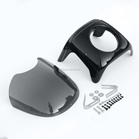 XMT2906E09-K Moto Pièces Moto Universel 7 "Café Racer Phare Carénage & Pare-Brise Couverture D'écran