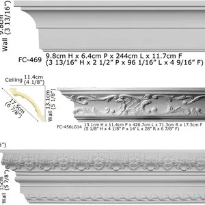 Polyurethane High Quality Beautiful Cheap Popular PU styrofoam cornices