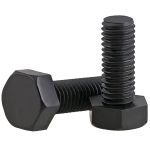 Black color full thread hex head nylon bolt plastic bolt M10 M12