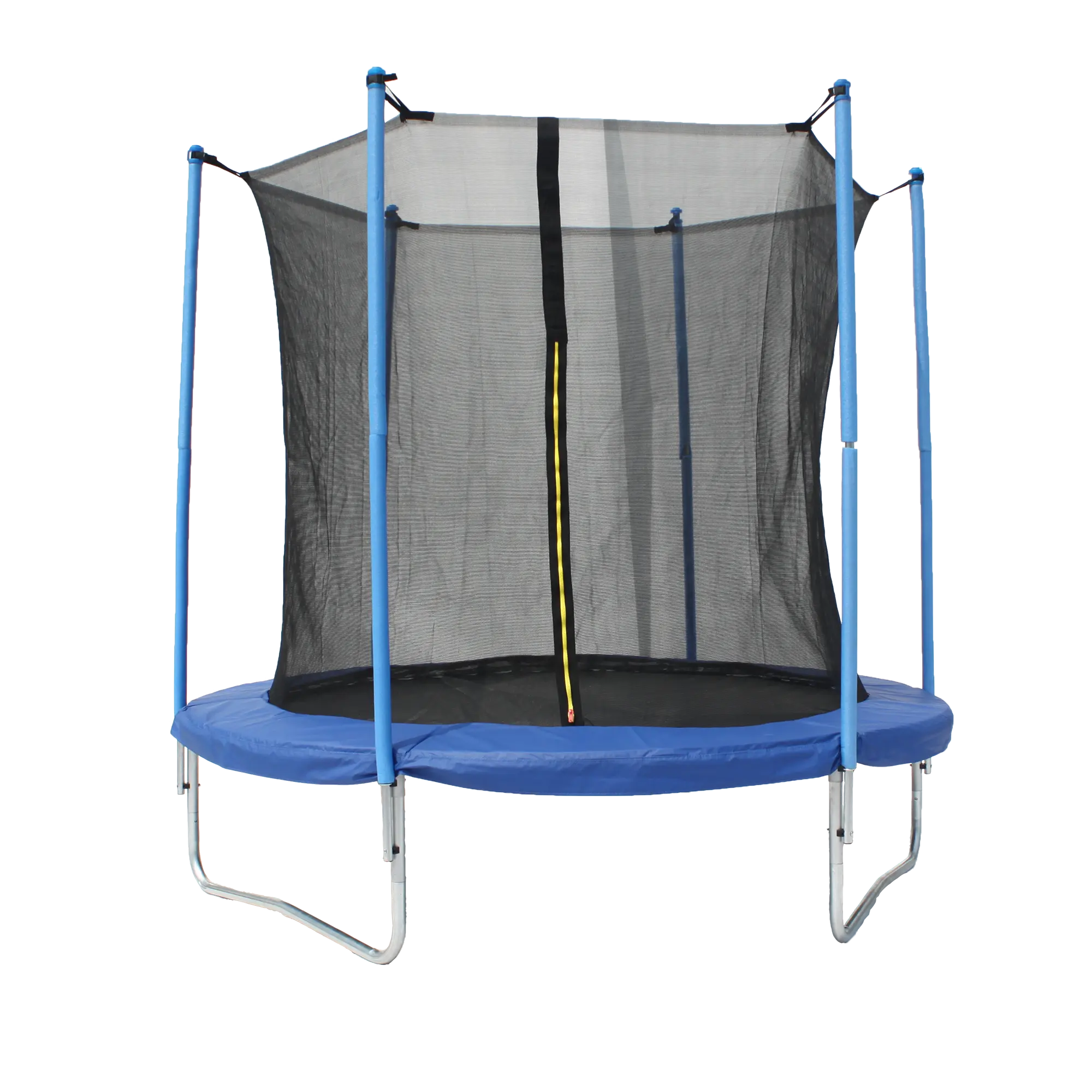 Baoxiang 8ft trampoline met beveiliging netto en verlichting indoor springen trampoline