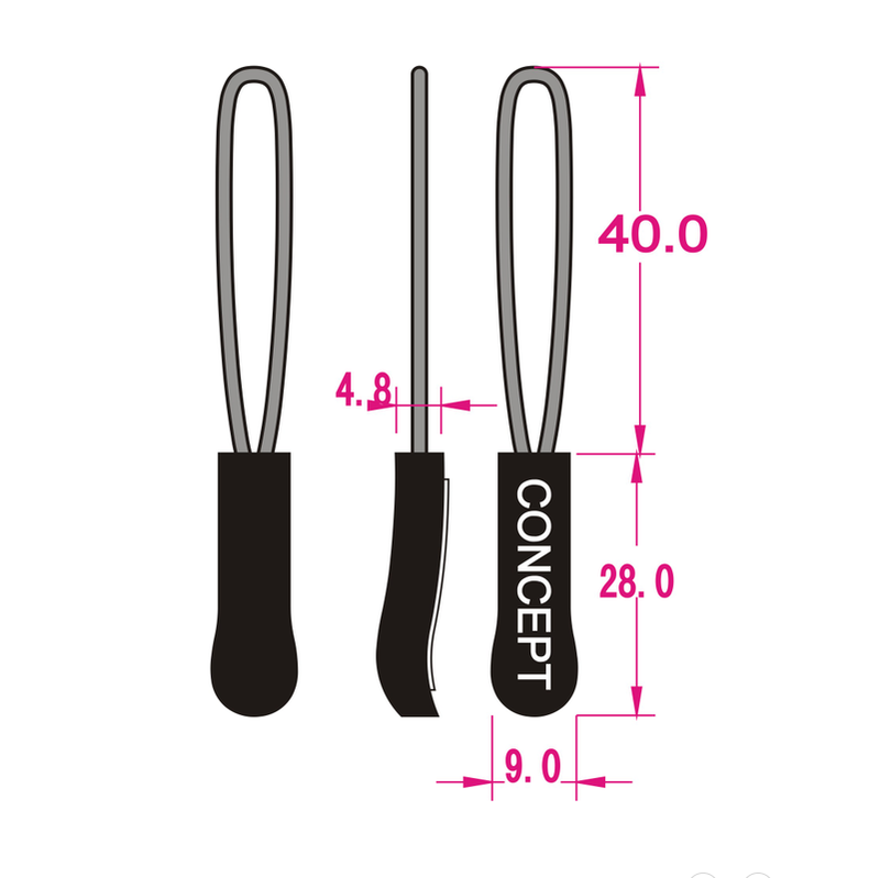 Custom Silicone Soft PVC Zipper Puller