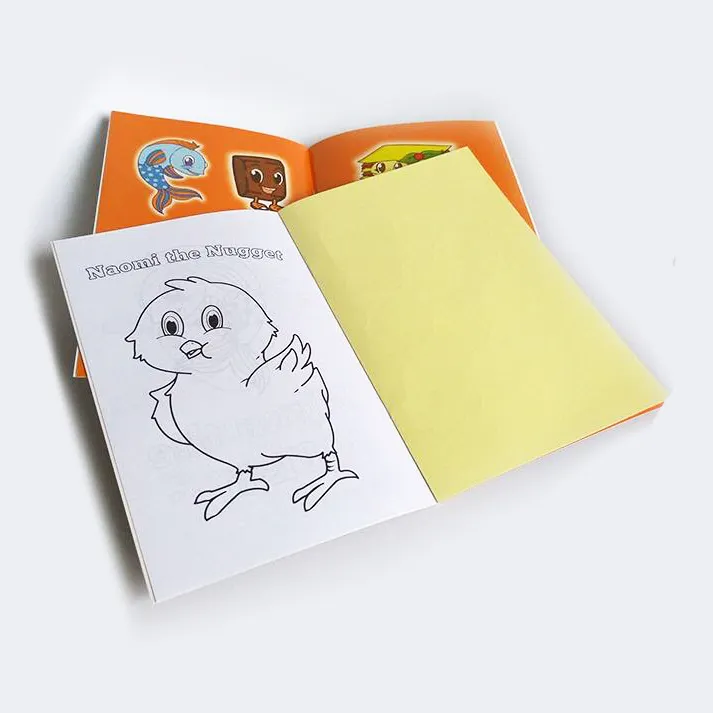 custom printing cheap kids coloring book or color filling book
