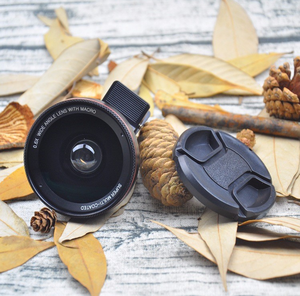 2019 360 video pendek kamera ajaib lensa ponsel 2 in 1 0.6X sudut lebar dengan klip 37mm kamera makro untuk ponsel pintar - Product Image 2