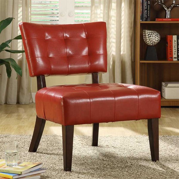 AC-048 Genuine Leather Coffee Shop Leisure Back Chair