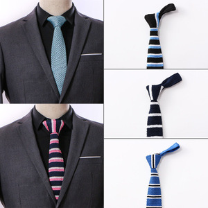 Vente en gros Ties039 Polyester <span class=keywords><strong>soie</strong></span> <span class=keywords><strong>tricot</strong></span> hommes <span class=keywords><strong>cravate</strong></span> 2018 nouvelle entreprise mariage Banquet décontracté <span class=keywords><strong>cravate</strong></span> - Product Image 4