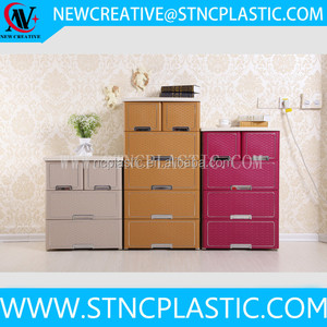 Rotin <span class=keywords><strong>Tour</strong></span> En <span class=keywords><strong>Plastique</strong></span> Bac <span class=keywords><strong>De</strong></span> <span class=keywords><strong>Rangement</strong></span> Organiser Pack Maison Armoire Tiroir Large - Product Image 4
