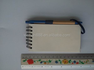 En çok satan A6 çevre dostu spiral ciltleme kraft kapak öğrenci not defteri ile tükenmez kalem - Product Image 5