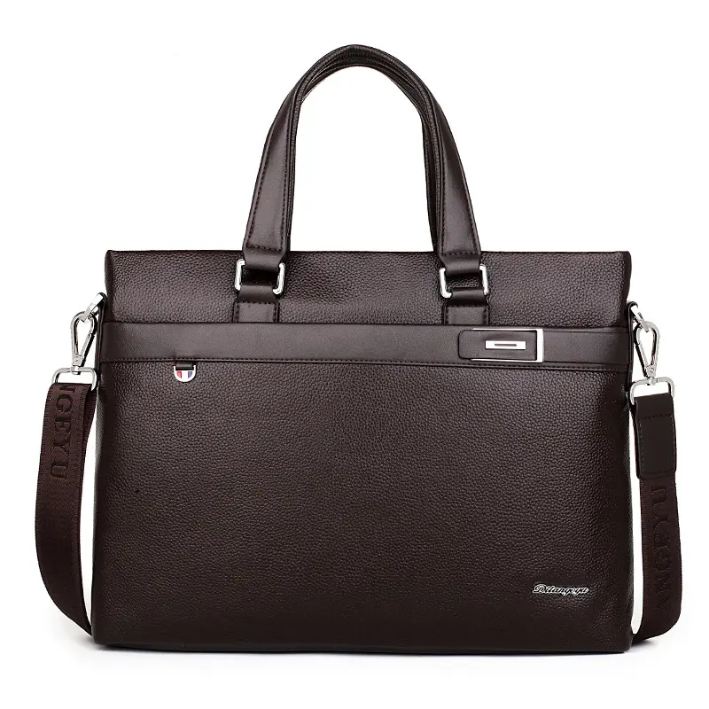 Wholesale Leisure Single Shoulder Laptop Bag Top Layer Cow Genuine Leather Business Briefcase for Men