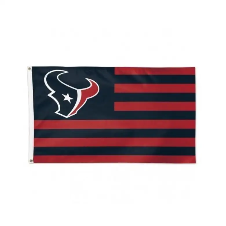 Tùy Chỉnh 100% Polyester 3 Foot By 5 Foot Houston Texans Cờ Với Hai Grommets