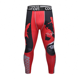 Vendita calda nuova vendita all'ingrosso Full Sublimation <span class=keywords><strong>Leggings</strong></span> da <span class=keywords><strong>uomo</strong></span> Bjj MMA Spats per l'allenamento stretto - Product Image 2
