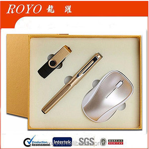 Tùy Chỉnh Logo Kinh Doanh Mới Thiết Lập Không Dây Chuột Và Gel Bút Và Điện Thoại USB Stick Với Logo - Product Image 6