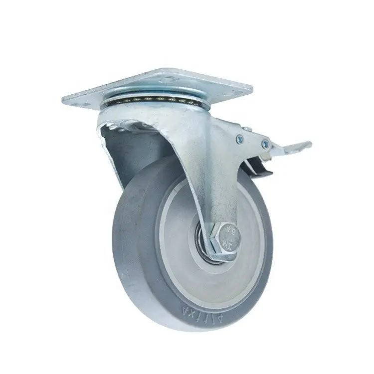 High Quality 4 inch Industrial Top Plate Swivel Locking PP Furniture Casters Luggage Caster Wheels