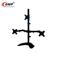 Support de moniteur de bureau articulé robuste DMP MFS-003T, triple support pour moniteur LCD LED de 13 à 27 pouces, montage sur bureau