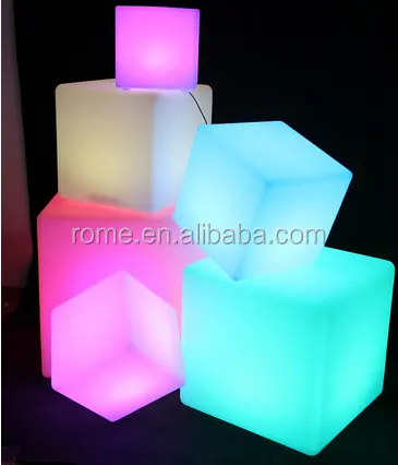 40cm led cube wedding decoration mood light led garden cube for sitting