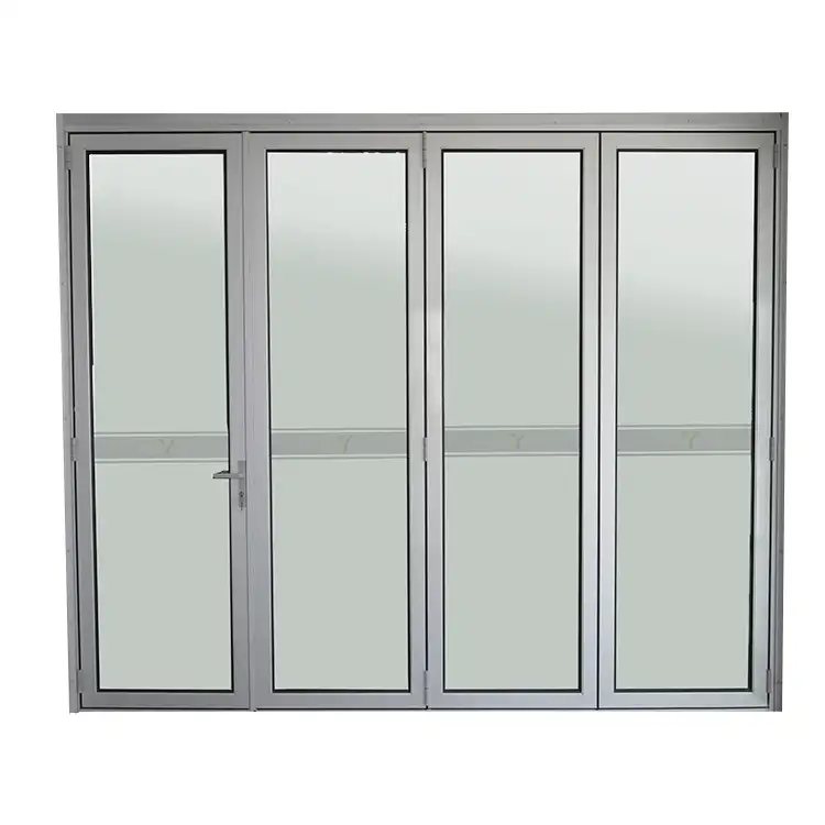 AA casa di marca Tedesca hardware di alta qualità bi pieghevole porta/Doppi vetri in alluminio bifold porta/Alluminio