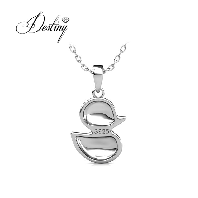 Charms Coloful Little Duckペンダントネックレススワロフスキー